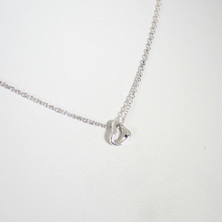 【中古】TIFFANY/ティファニー 925 オープンハート ペンダント/ネックレス/j70-7