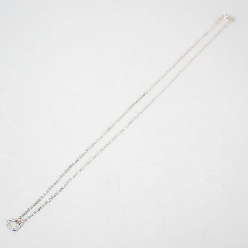 【中古】TIFFANY/ティファニー 925 オープンハート ペンダント/ネックレス/j70-7