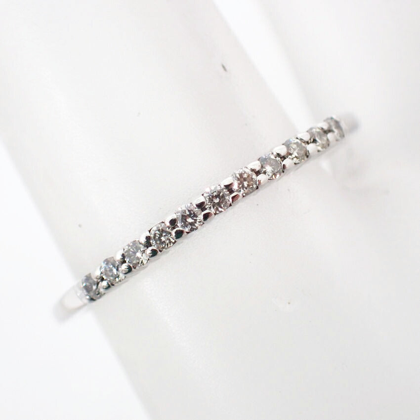【中古】Canal4℃ K10WG ダイヤモンド リング /9号/j70-8