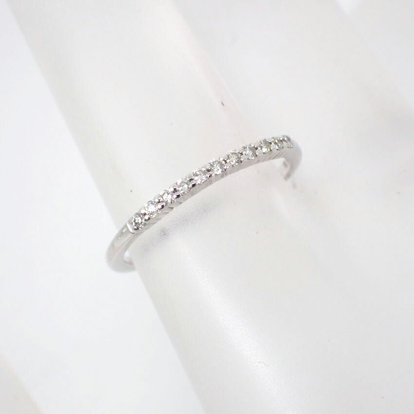 【中古】Canal4℃ K10WG ダイヤモンド リング /9号/j70-8