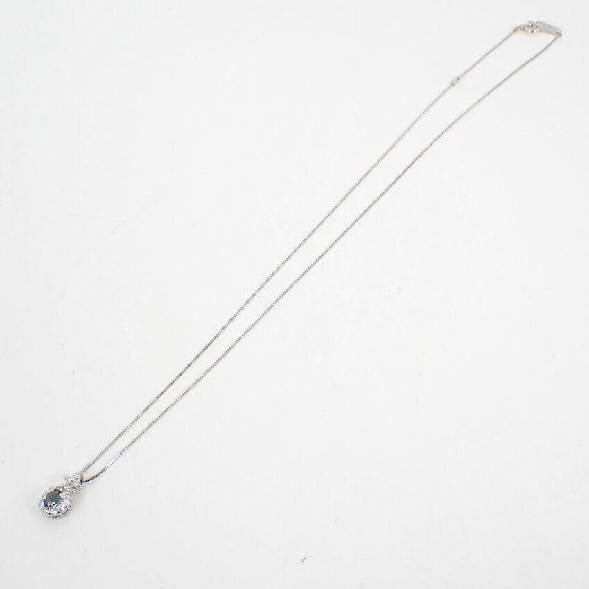 【中古】Pt850/Pt900 アレキサンドライト ダイヤモンド ペンダント/j71-2