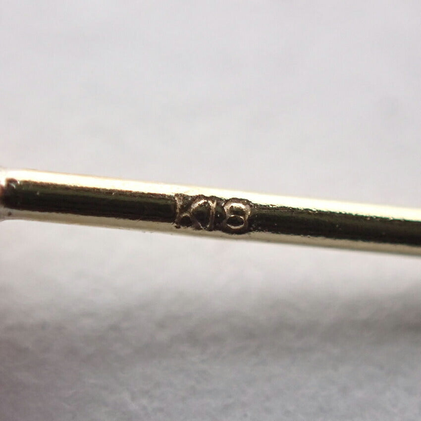 【中古】K18 ルビー ピアス/j71-5