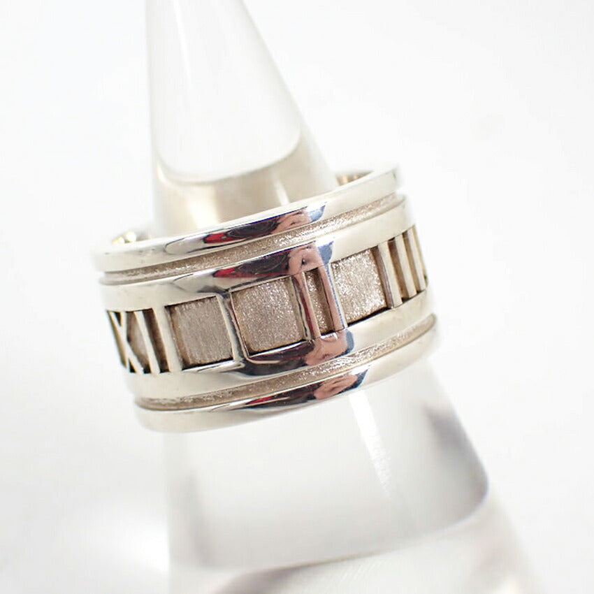 【中古】TIFFANY/ティファニー 925 アトラス ワイド リング/13号/j73-31