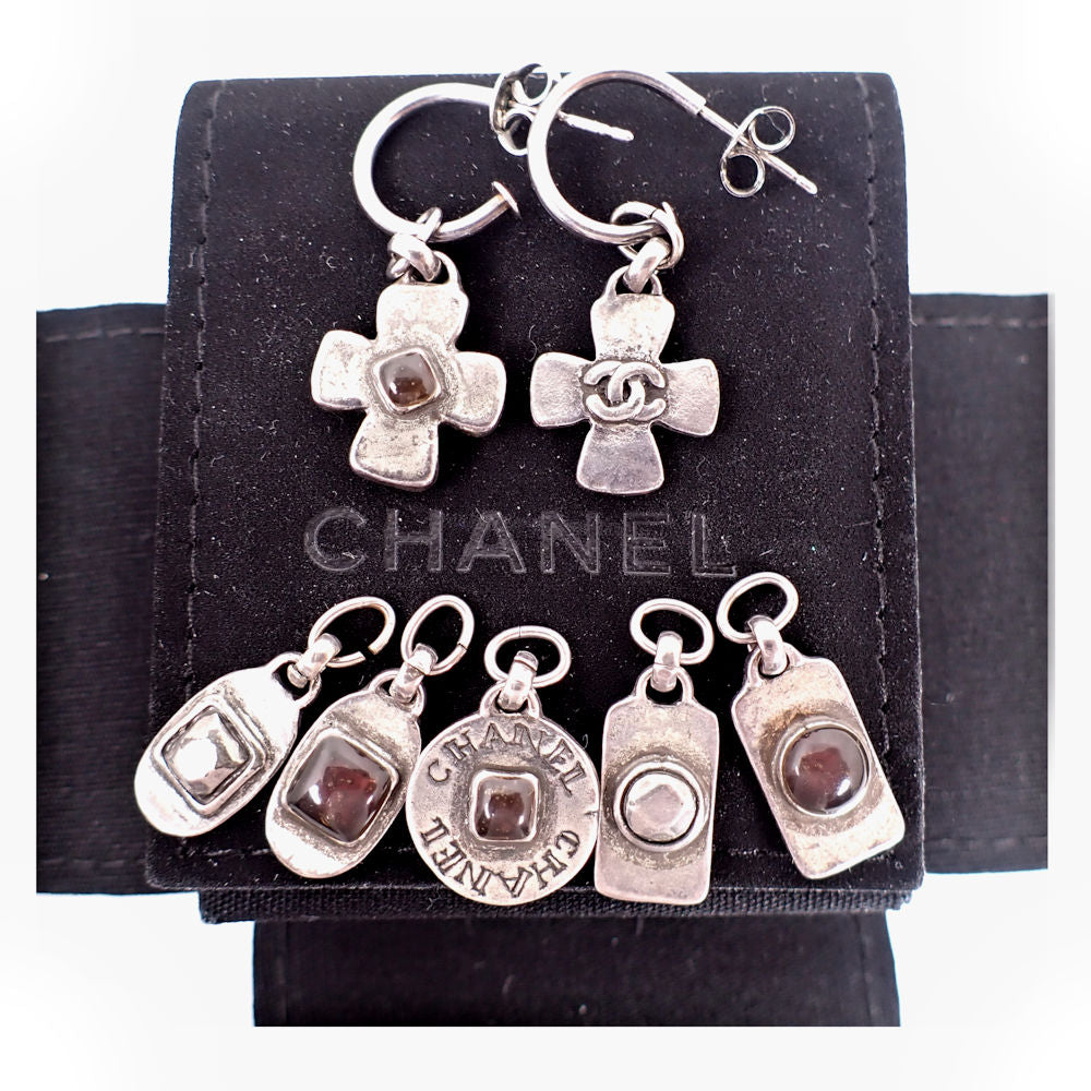【中古】CHANEL/シャネル ビンテージ スイング ピアス/j73-32