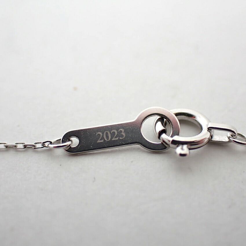 【中古】4℃ K10WG ダイヤモンド ペンダント/ネックレス/j73-33