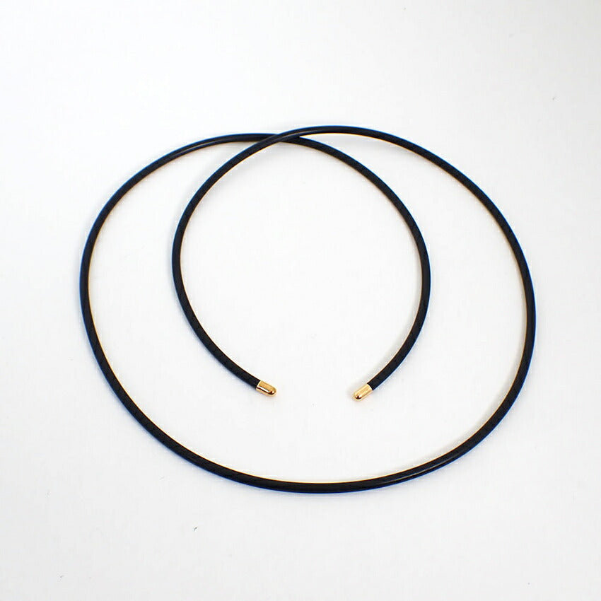 【中古】K18YG　レザー　ネックレス/j74-45