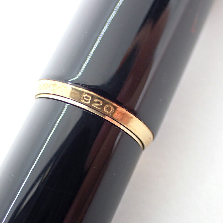 Montblanc/モンブラン/320 ブラック×ゴールド金具 万年筆　ペン先14K/j75-6