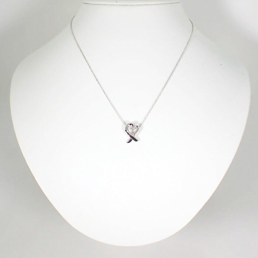 【中古】TIFFANY/ティファニー 925 ラビングハート ペンダント/ネックレス/j77-6