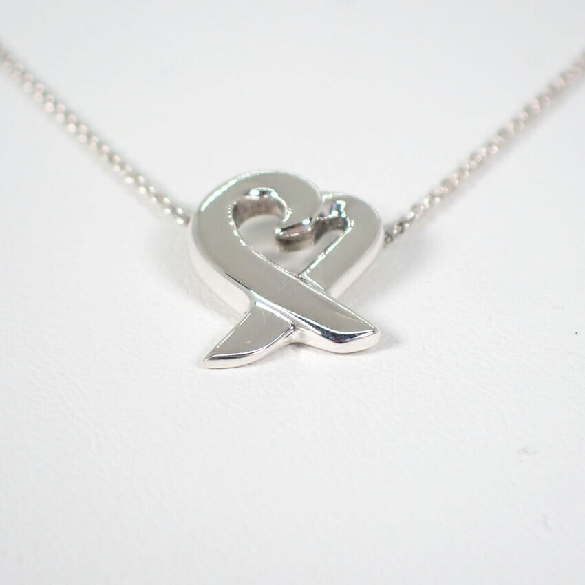 【中古】TIFFANY/ティファニー 925 ラビングハート ペンダント/ネックレス/j77-6