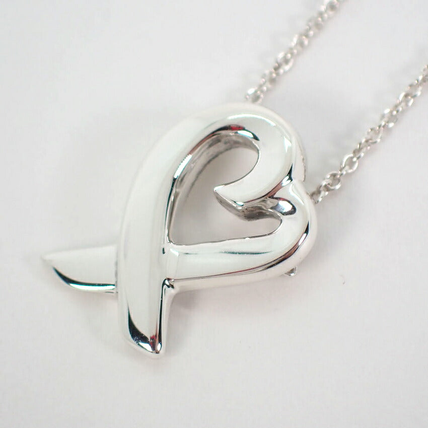 【中古】TIFFANY/ティファニー 925 ラビングハート ペンダント/ネックレス/j77-6