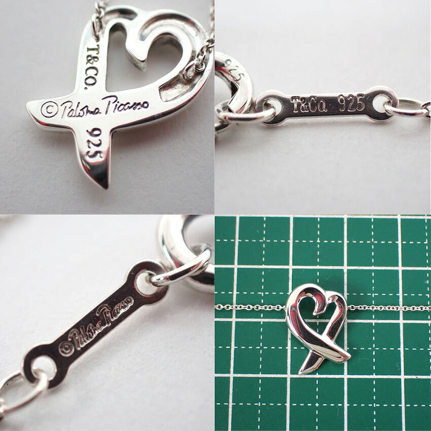 【中古】TIFFANY/ティファニー 925 ラビングハート ペンダント/ネックレス/j77-6