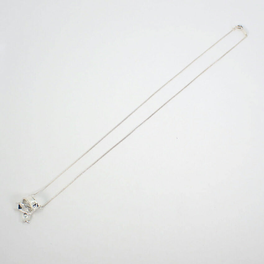 【中古】TIFFANY/ティファニー 925 リボン ネックレス/ペンダント/j77-8