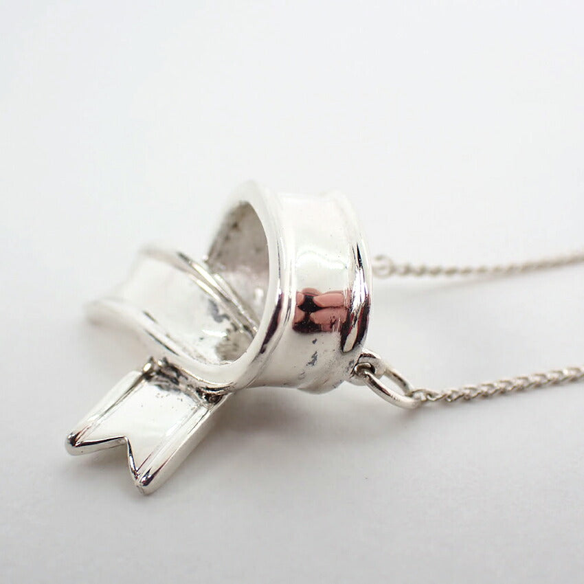 【中古】TIFFANY/ティファニー 925 リボン ネックレス/ペンダント/j77-8