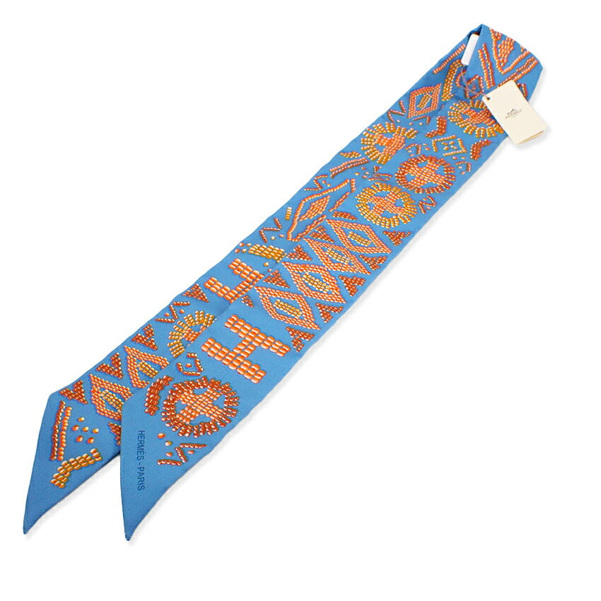 【新品】HERMES/エルメス/ツイリー/シルク/アンベルル/箱/スカーフ/j79-11