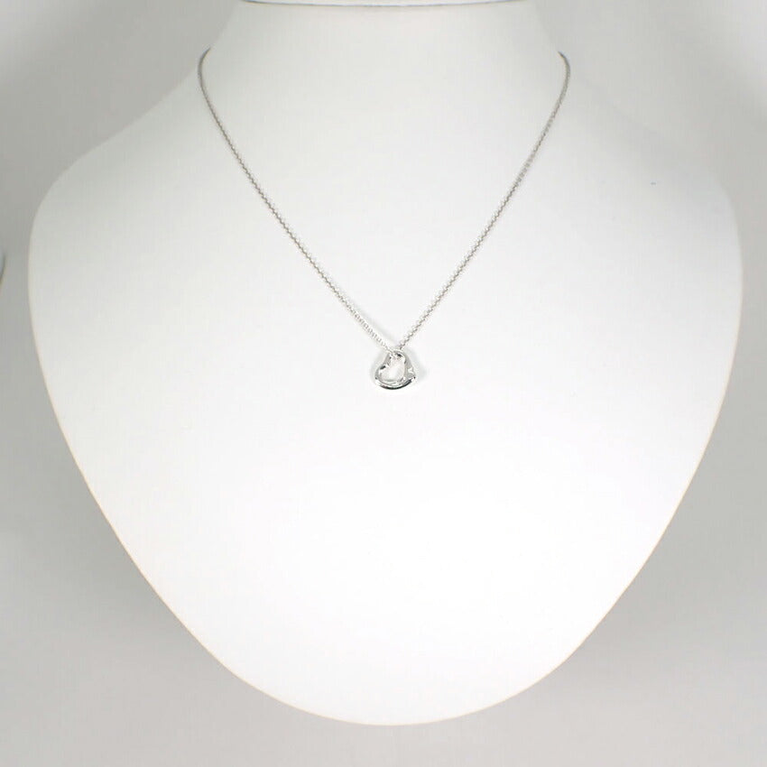 【中古】TIFFANY/ティファニー/Ag925/オープンハート/ペンダント/ネックレス/j79-3