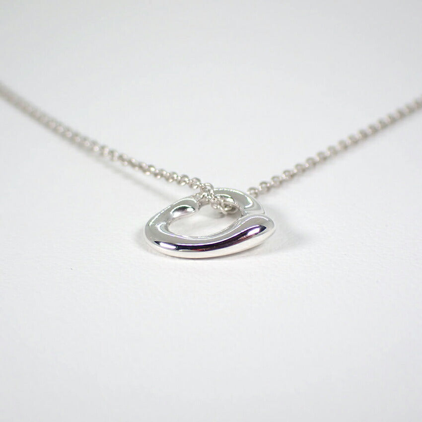 【中古】TIFFANY/ティファニー/Ag925/オープンハート/ペンダント/ネックレス/j79-3