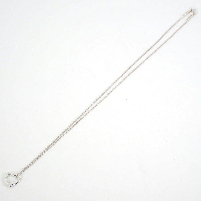 【中古】TIFFANY/ティファニー/Ag925/オープンハート/ペンダント/ネックレス/j79-3
