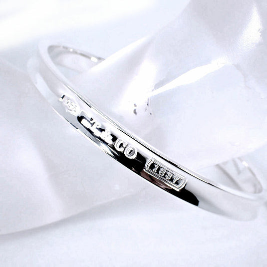 【中古】TIFFANY/ティファニー 925 1837 ナロー バングル/j8-3