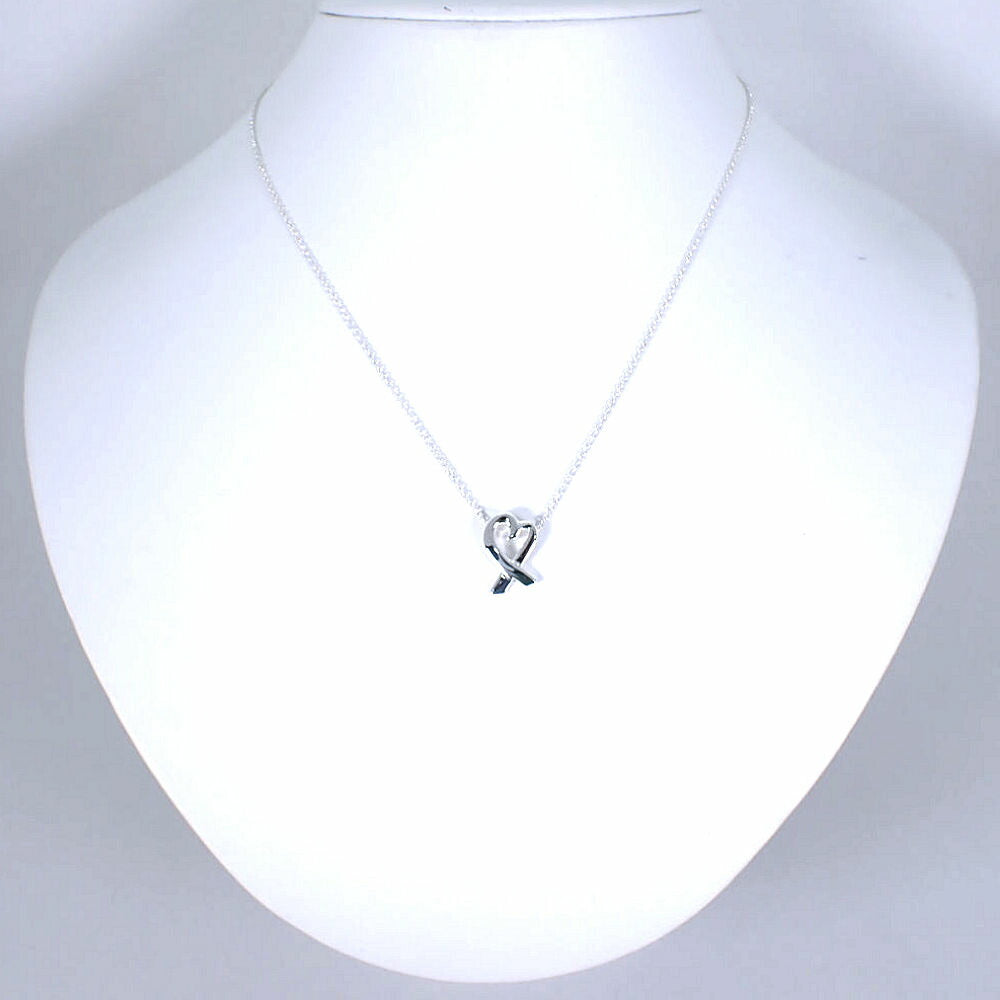 【中古】TIFFANY/ティファニー 925 ラビングハート ペンダント/ネックレス/j8-7