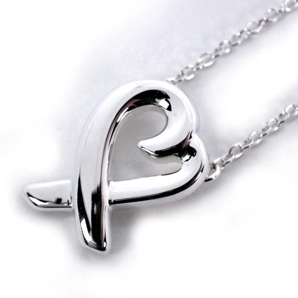 【中古】TIFFANY/ティファニー 925 ラビングハート ペンダント/ネックレス/j8-9