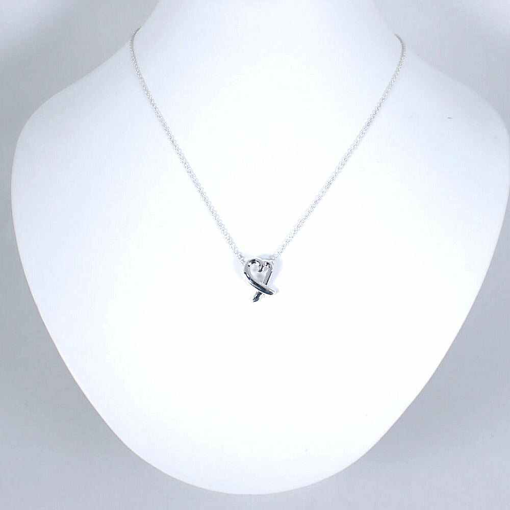 【中古】TIFFANY/ティファニー 925 ラビングハート ペンダント/ネックレス/j8-9