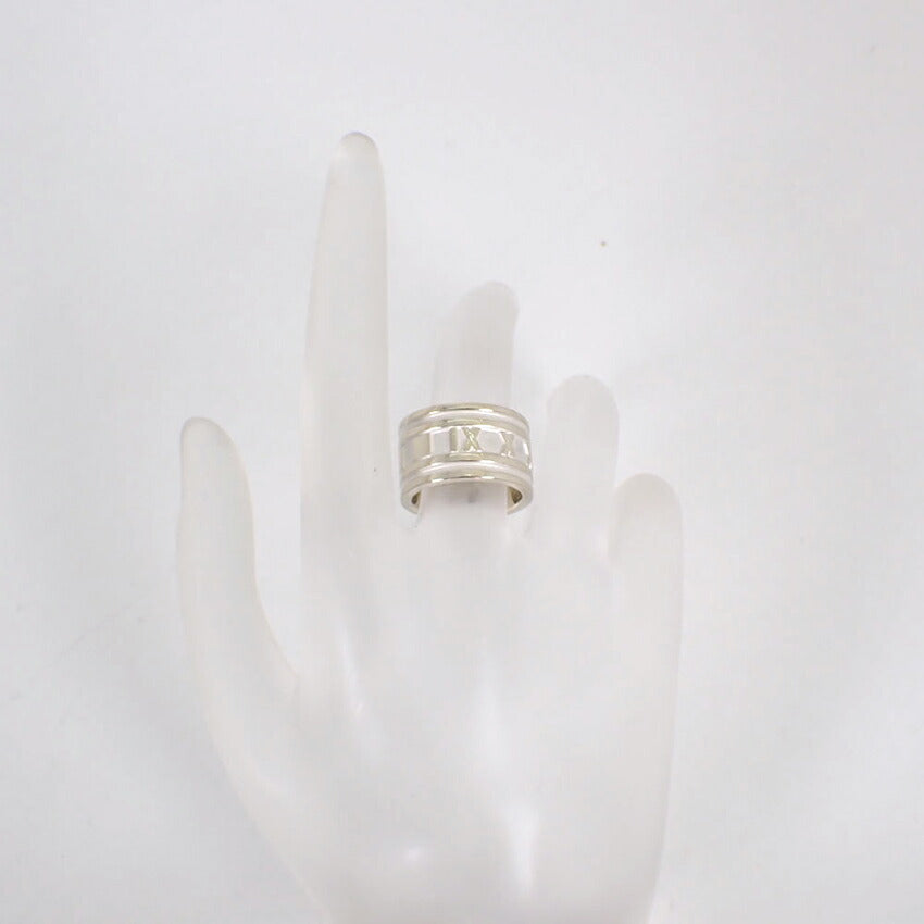 【中古】TIFFANY/ティファニー 925 アトラス ワイド リング /8号/j80-12