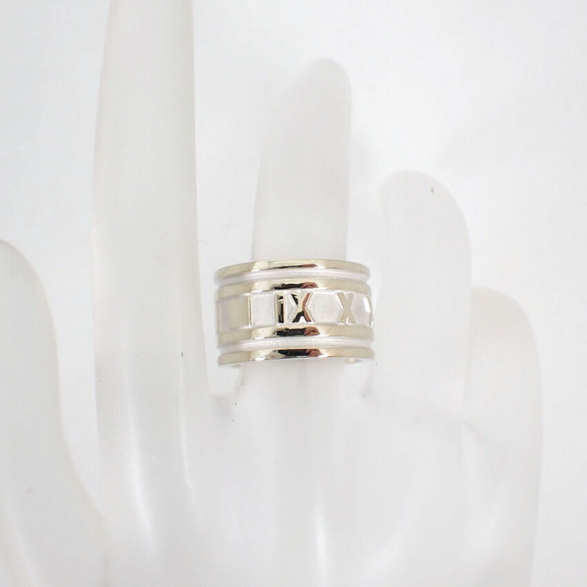 【中古】TIFFANY/ティファニー 925 アトラス ワイド リング /8号/j80-12