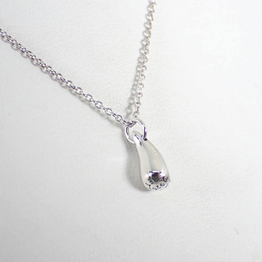 【中古】TIFFANY/ティファニー 925 ティアドロップ ペンダント/ネックレス/j80-17