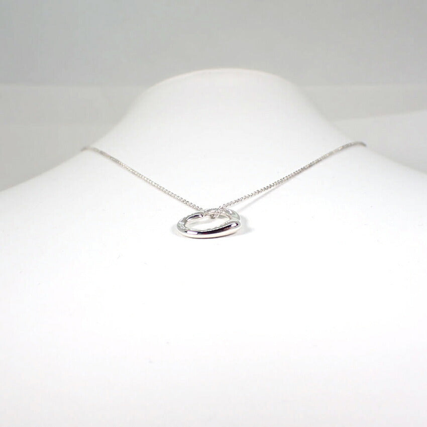 【中古】TIFFANY/ティファニー 925 オープンハート ペンダント/ネックレス/j81-4
