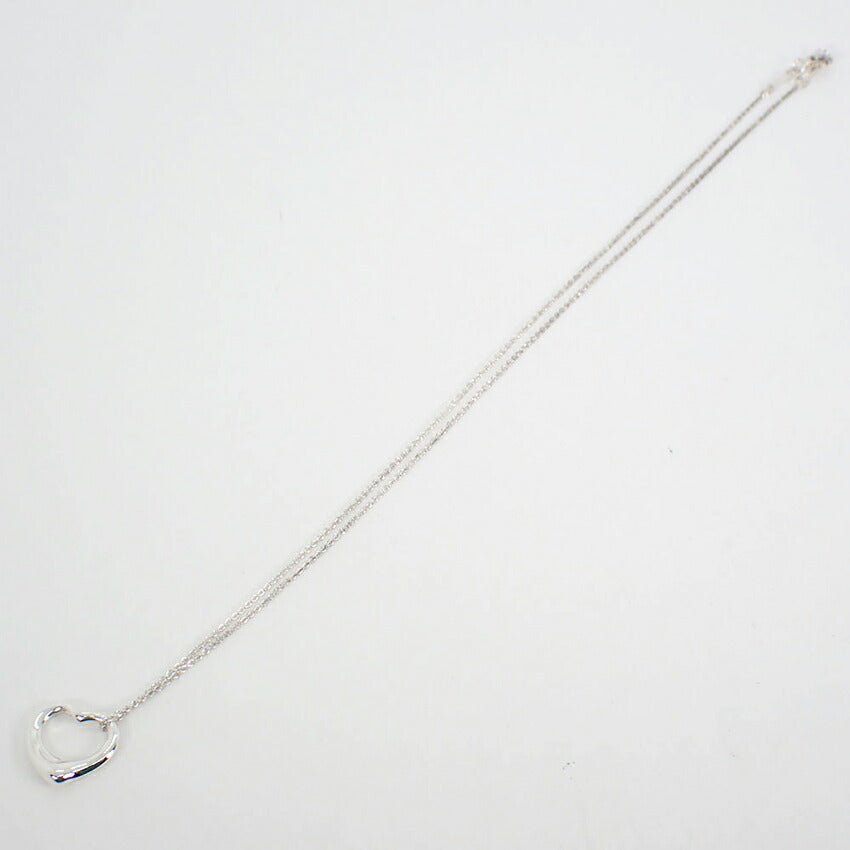 【中古】TIFFANY/ティファニー 925 オープンハート ペンダント/ネックレス/j81-4