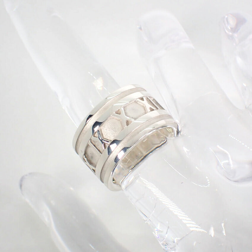 【中古】TIFFANY/ティファニー 925 アトラス ワイド リング /10号/j82-25