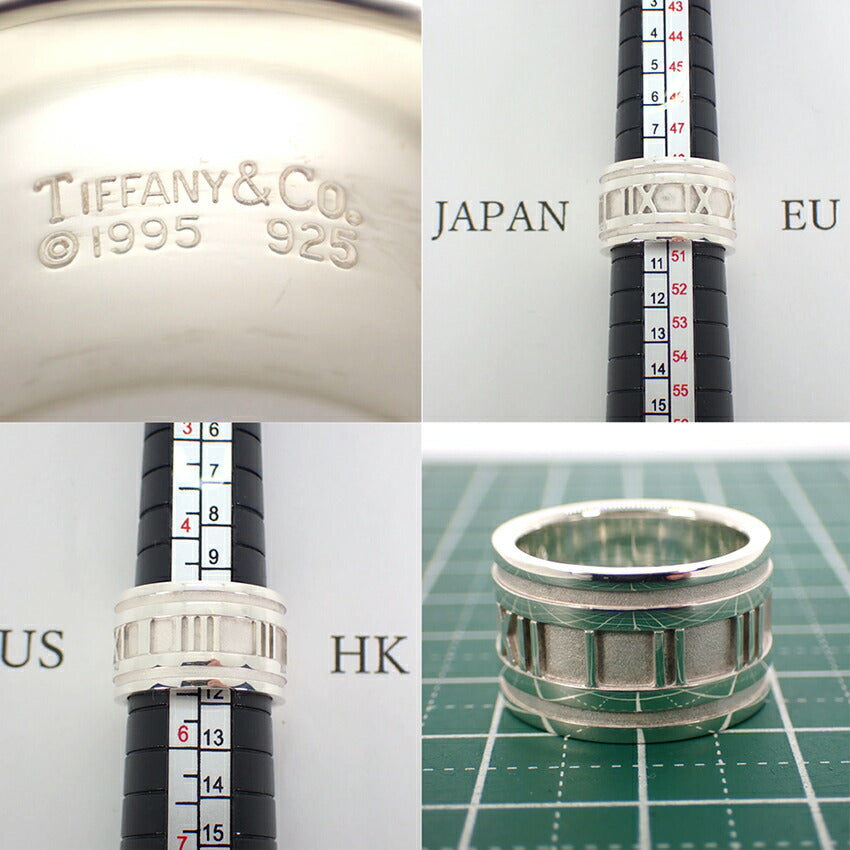 【中古】TIFFANY/ティファニー 925 アトラス ワイド リング /10号/j82-25