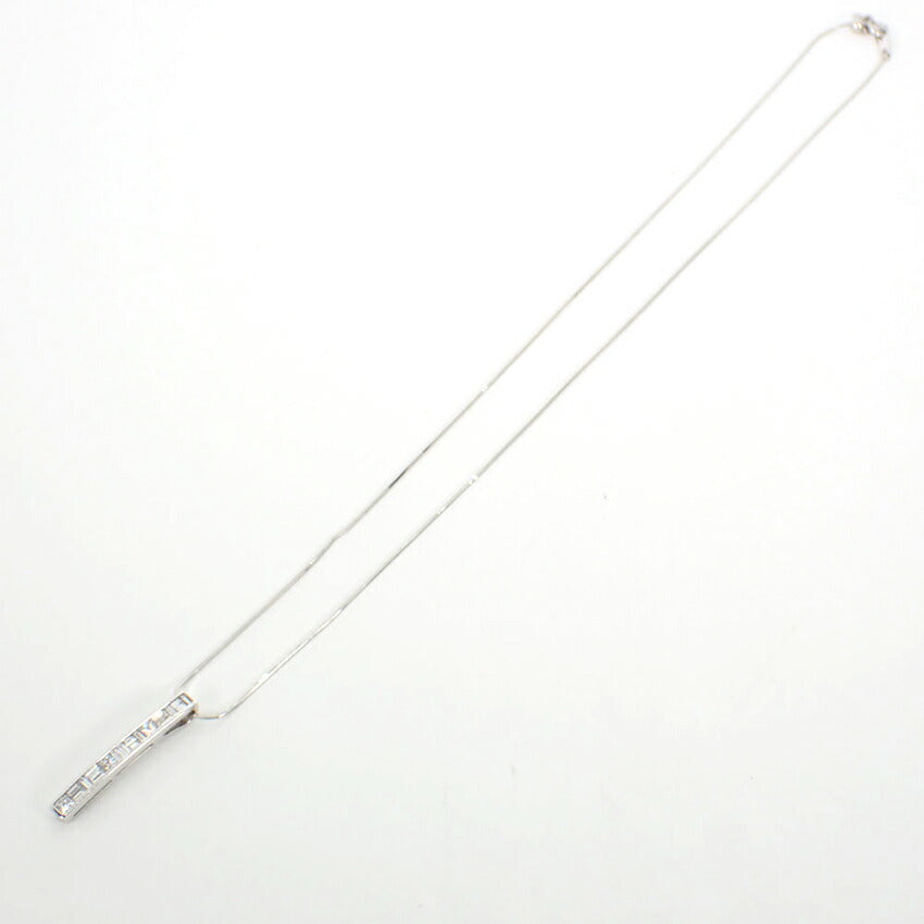 【中古】Pt900/850 ダイヤモンド  ペンダント/ネックレス/j83-1