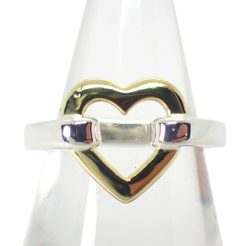 【中古】TIFFANY/ティファニー/925/750YG/ハート/リング/8号/j86-12