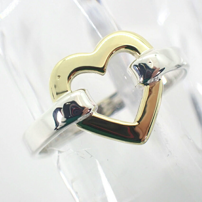 【中古】TIFFANY/ティファニー/925/750YG/ハート/リング/8号/j86-12