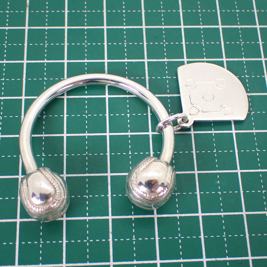 【中古】TIFFANY/ティファニー/925/ベースボール/キーリング/j86-6