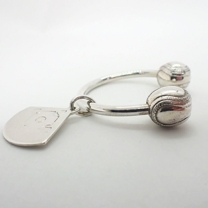 【中古】TIFFANY/ティファニー/925/ベースボール/キーリング/j86-6