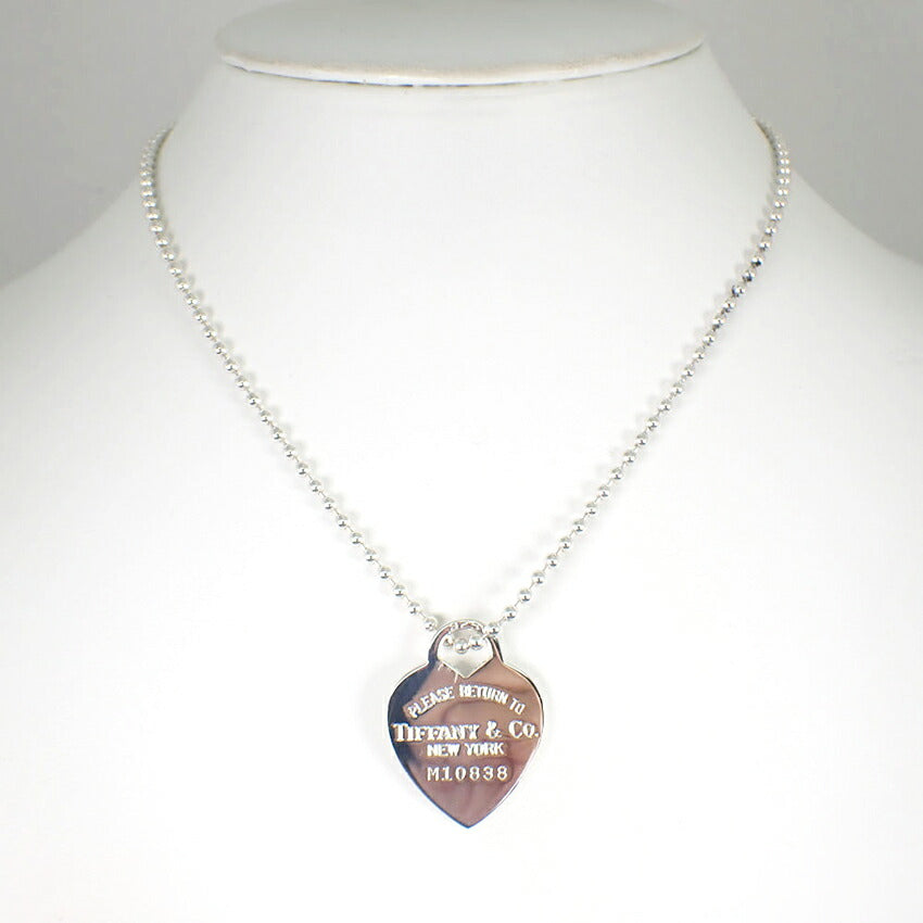 【中古】TIFFANY/ティファニー 925 リターントゥティファニー ハート ペンダント/ネックレス/j87-2