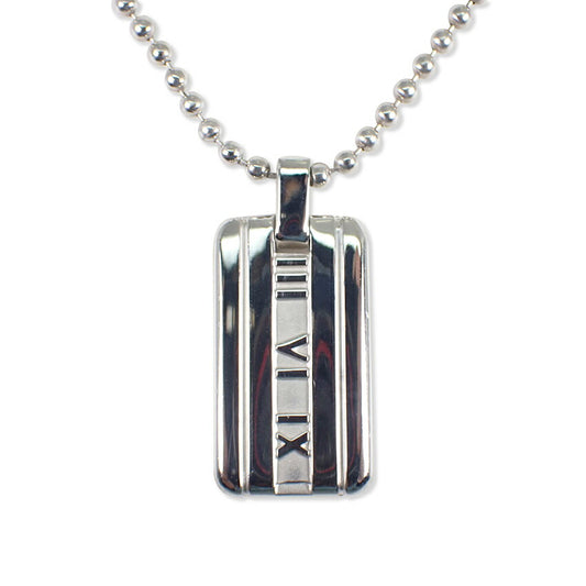 【中古】TIFFANY/ティファニー 925 アトラス バー ペンダント/ネックレス/j87-3