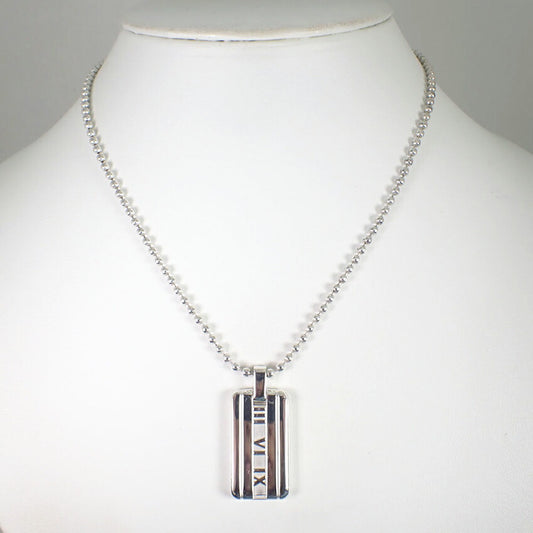 【中古】TIFFANY/ティファニー 925 アトラス バー ペンダント/ネックレス/j87-3