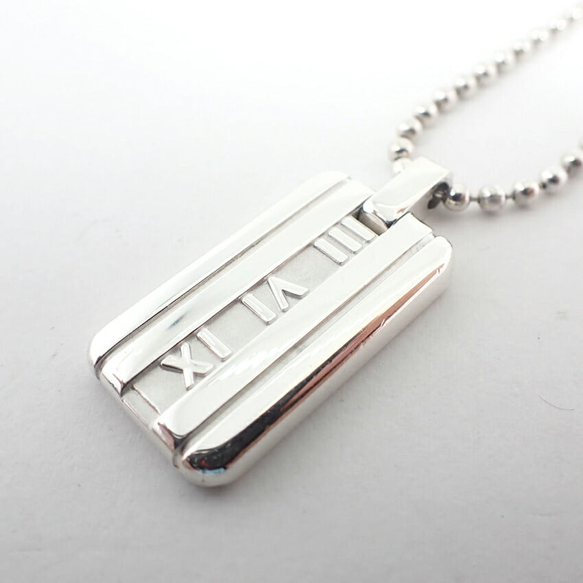 【中古】TIFFANY/ティファニー 925 アトラス バー ペンダント/ネックレス/j87-3