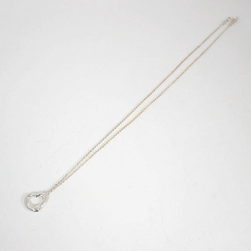 【中古】TIFFANY/ティファニー 925 オープンハート ペンダント/ネックレス/j88-2