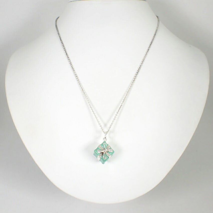 【中古】TIFFANY/ティファニー 925/ブルーエナメル BOX ペンダント/ネックレス/j88-3