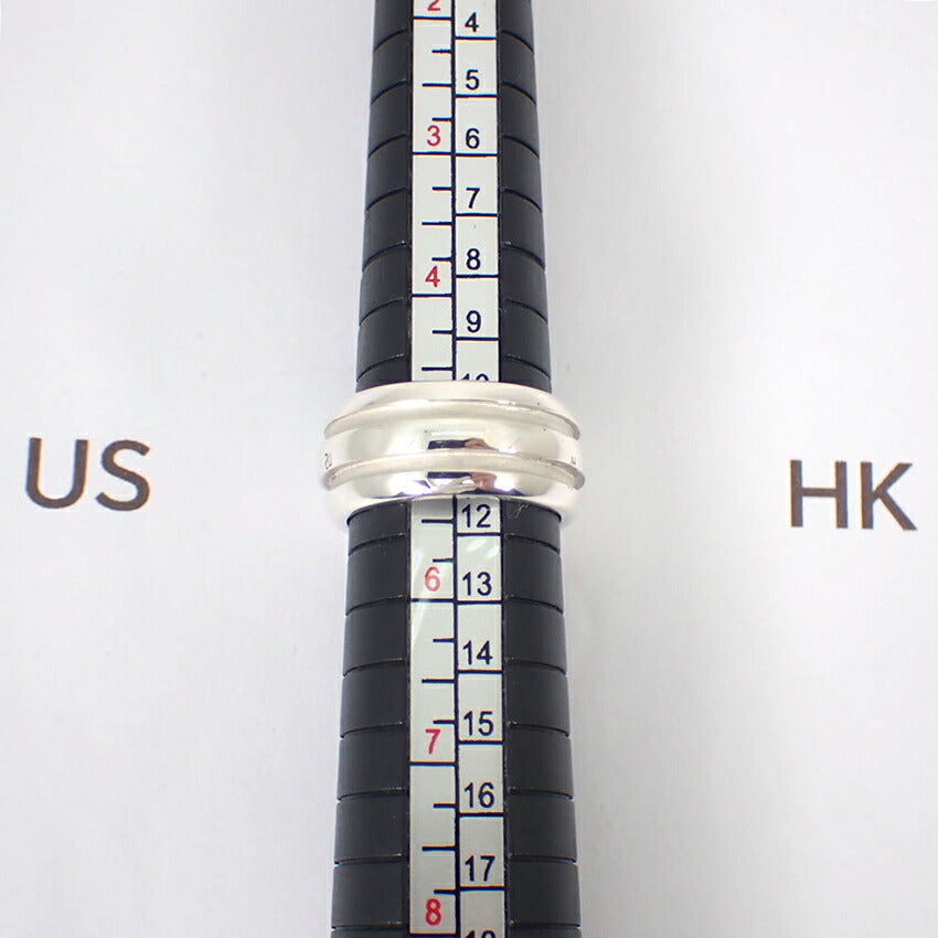 【中古】TIFFANY/ティファニー 925 ダブルライン リング /9号/j88-6