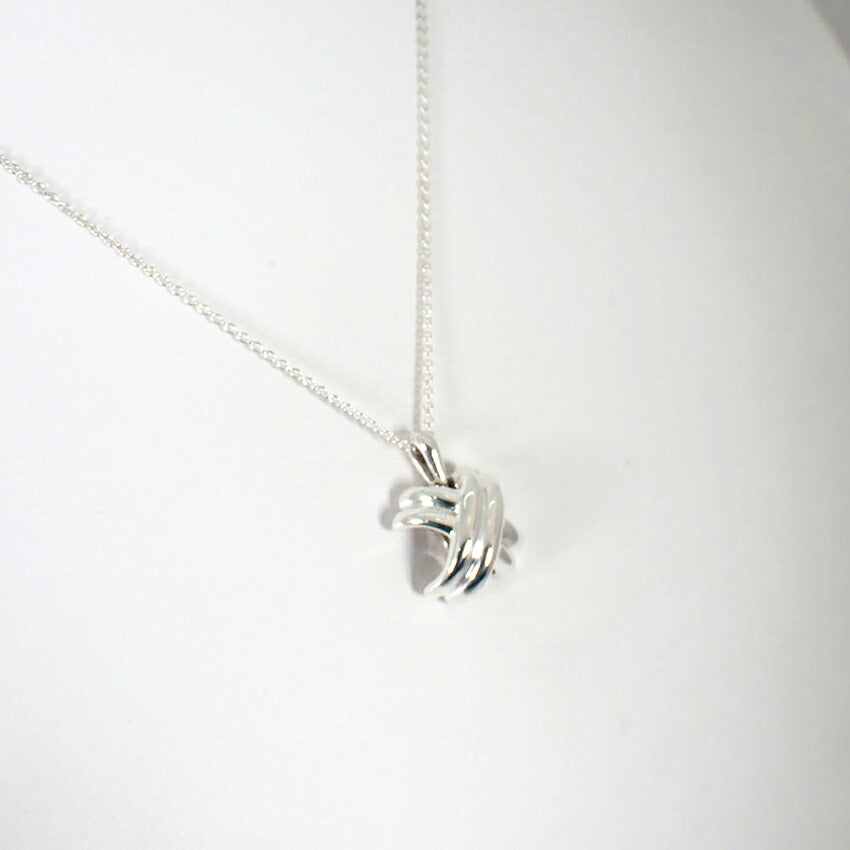 【中古】TIFFANY/ティファニー 925 シグネチャー クロス ペンダント/ネックレス/j88-9