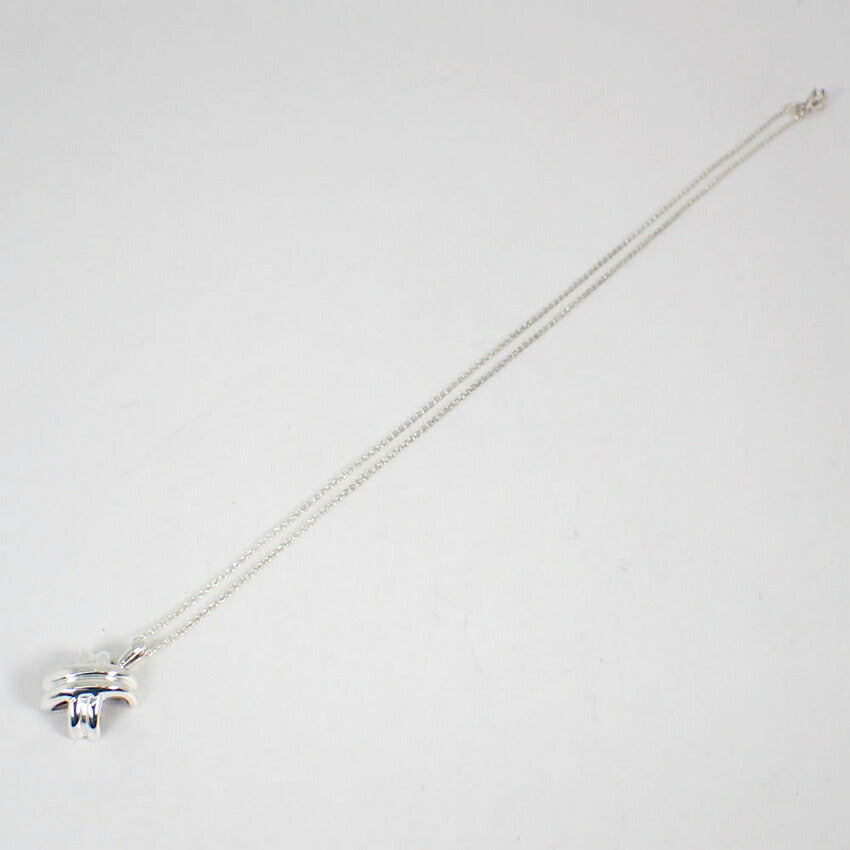 【中古】TIFFANY/ティファニー 925 シグネチャー クロス ペンダント/ネックレス/j88-9