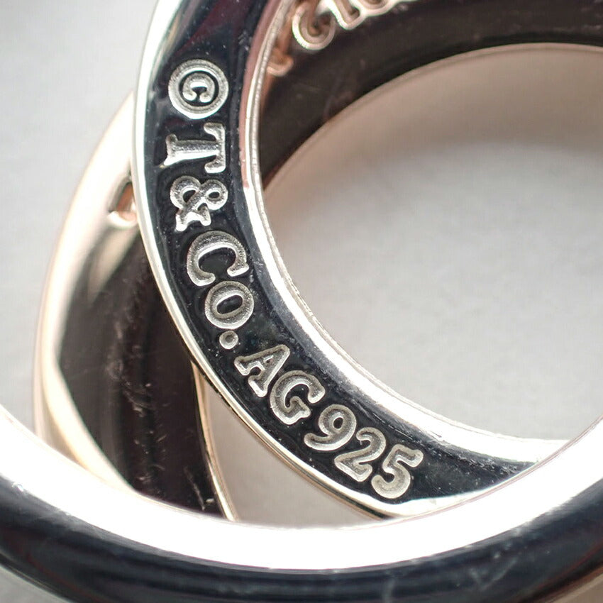 【中古】TIFFANY/ティファニー 925/メタル 1837 インターロッキング サークル ネックレス/j9-11