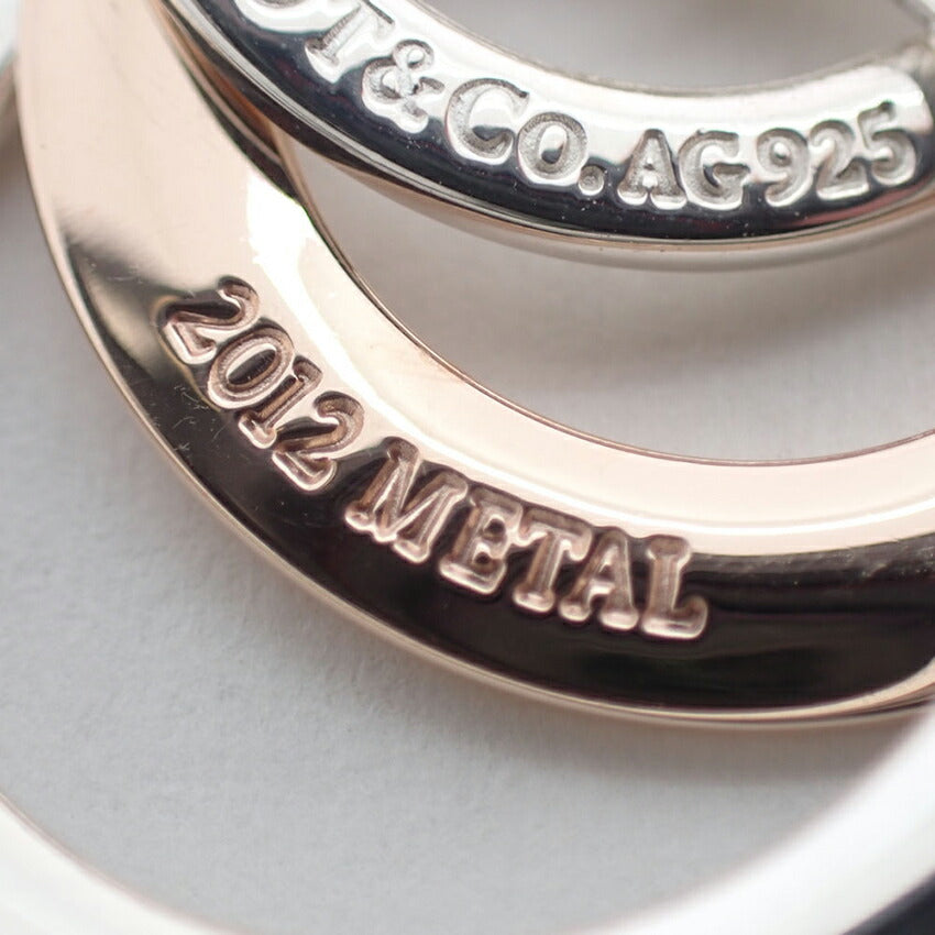 【中古】TIFFANY/ティファニー 925/メタル 1837 インターロッキング サークル ネックレス/j9-11