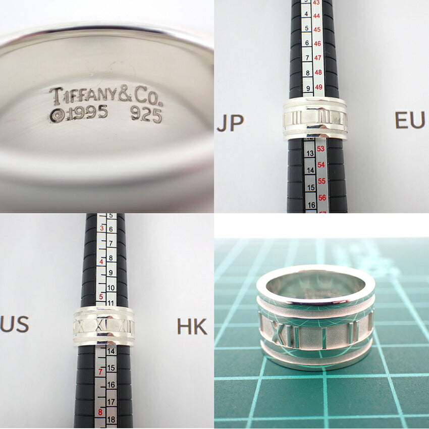 【中古】TIFFANY/ティファニー 925 アトラス ワイド リング /11.5号/j90-5