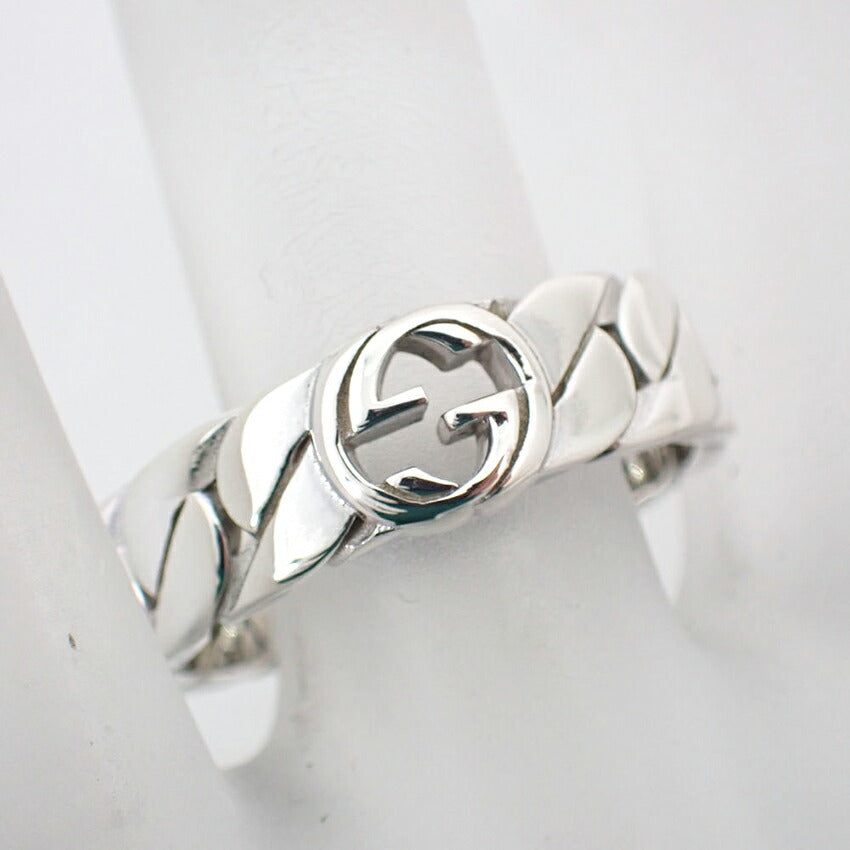 【中古】GUCCI/グッチ 925 インターロッキングG リング /18号/j90-6